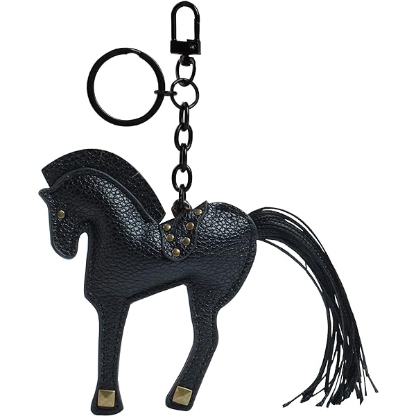 Fuerxy Horse Keychain Charm - Fashion Bag Charm For Purses, Handbags, Or Car Keys