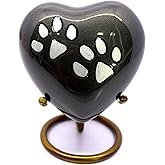 eSplanade cat Dog pet Cremation Mini Heart urn Keepsake Memorial | Small urn for Ashes Funeral Burial