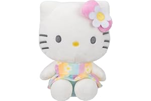 Jazwares Hello Kitty® and Friends - 8-Inch Hello Kitty Pastel Florals Plush - Officially Licensed Sanrio® Product from Ages 6+