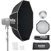 Godox 35'' Octagon Softbox, Octagonal Softbox 90cm Bowens Mount Octabox | with Grid Light Diffusers Carry Case Easy Set Up for Bowens Mount Lights for SMALLRIG for Neewer for Aputure for Godox