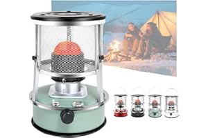 Kerosene Heater Indoor Emergency, 9000 Btu Indoor Kerosene Heater with Cooking Top, Non Electric Heaters, 15h Long Portable I
