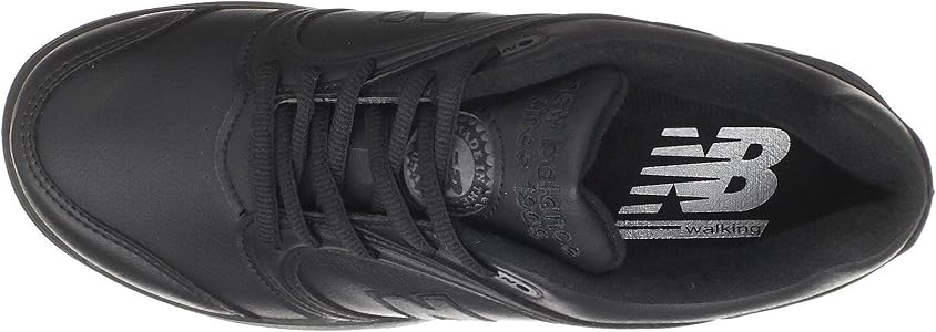 new balance womens black leather walking shoes