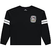 Ladies Mickey & Minnie Mouse Shirt - Lilo and Stitch Mickey & Minnie - Long Sleeve Varsity Stripe Sleeve Athletic Tee