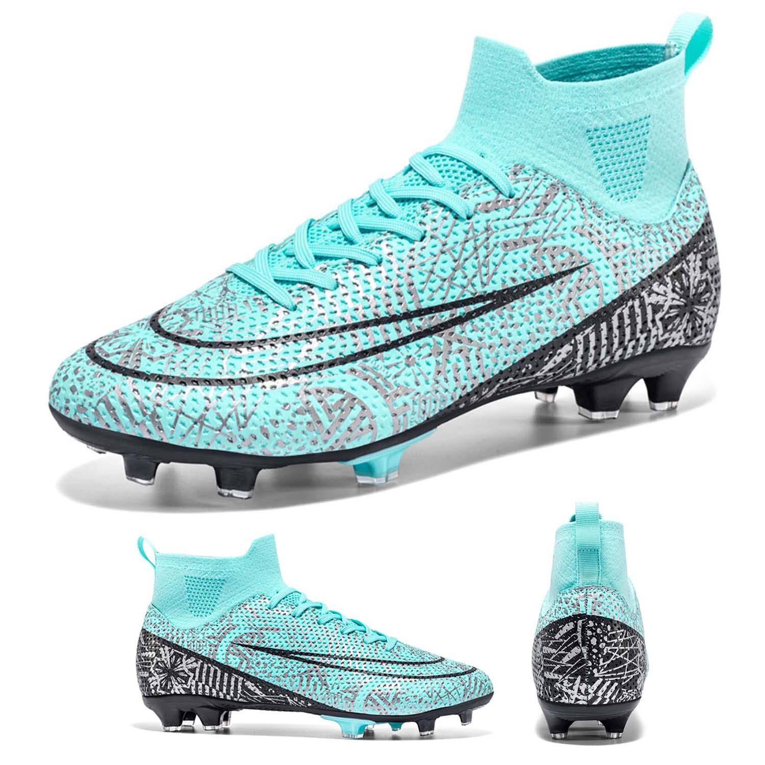HESBITEUL Men's Soccer Cleats Women Indoor Turf