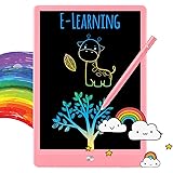 TEKFUN LCD Writing Tablet Doodle Board, 10inch Colorful Drawing Tablet Writing Pad, Girls Gifts Toys for 3 4 5 6 7 Year Old G