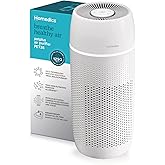 Homedics 5-in-1 PetPlus UV-C Air Purifier - 360-Degree HEPA Filter for 266 Sq Ft, Air Purifiers for Pets, Bedroom, and Home with Essential Oil Pads and Built-In Timer, 3 Speed Settings, White