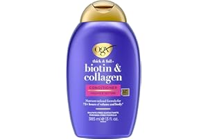 OGX Thick & Full + Biotin & Collagen Volumizing Conditioner, Nutrient-Infused Conditioner with Vitamin B7 Biotin Gives Hair Volume & Body for 72+ Hours, Sulfate-Free Surfactants, 13 fl. Oz