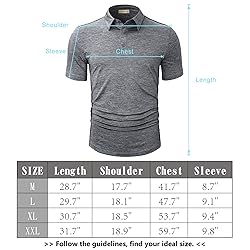 LE VONFORT Polo Shirts for Men Dry Fit Short Sleeve