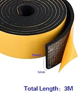 Zayejod 3m Foam Tape 50mm Wide 6mm Thick Self Adhesive Neoprene Weather Seal view 2