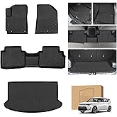 Peleus Floor Mats for KIA Soul 2020-2025 2026 (Fits Upper Floor of The Trunk,Without Subwoofer),TPE All Weather Protection 2 Rows Car Floor Liners with Cargo Liner KIA Soul Trunk Mat+Floor Mats