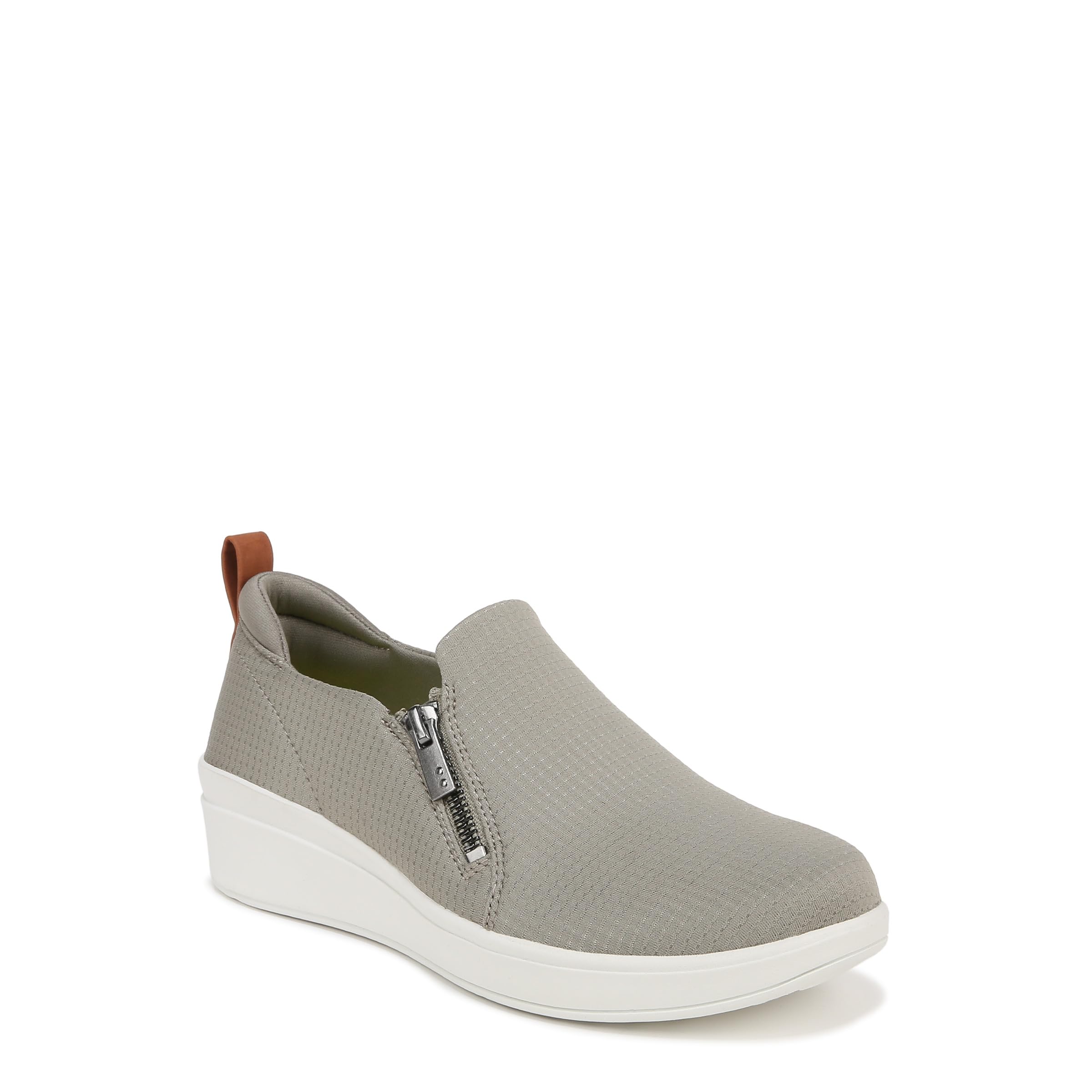 Ryka Womens Luminous Side Zip Slip-On Sneakers Vetiver Green 6 M