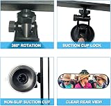 Kitbest Rear View Mirror for Driving Test Adhesive Interior Suction Cup 220x64mm view 4