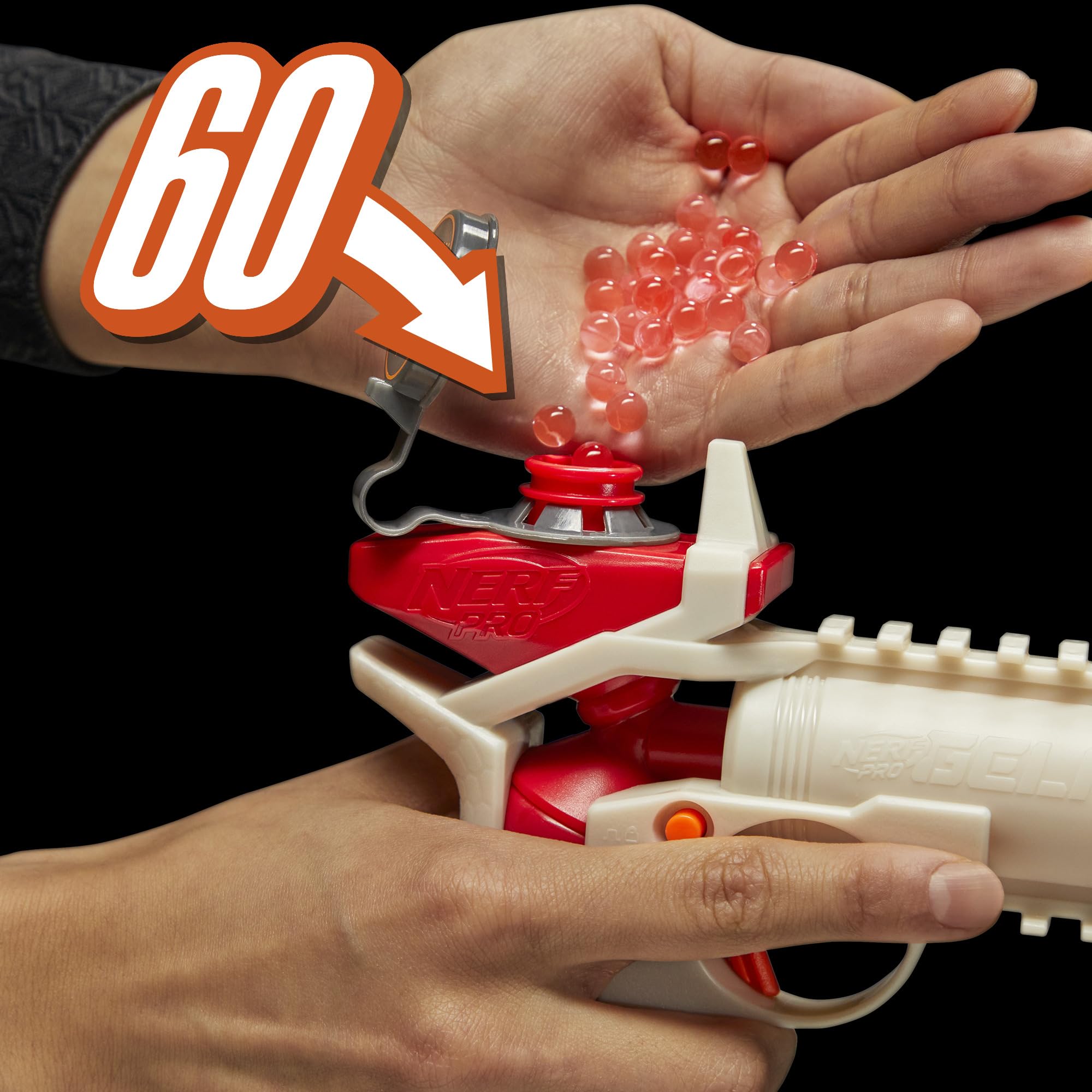 Nerf Pro Gelfire Versus Pack Includes 2 Blasters, 4,000 Gelfire Rounds, 60 Round Capacity, T-Pull Priming, 2 Eyewear, Gifts for Teens Ages 14+