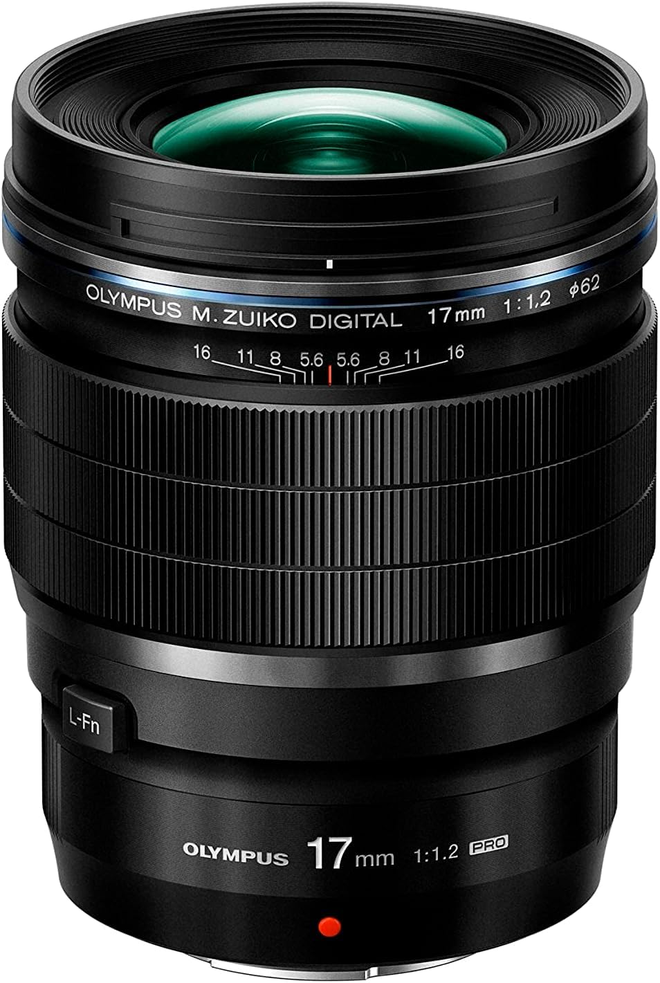 Olympus M.Zuiko Digital ED 17 mm F1.2 PRO Lens, Fast Fixed Focal Length, Suitable for All MFT Cameras (Olympus OM-D & PEN Models, Panasonic G Series), Black
