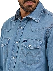 WranglermensCowboy Cut Western Long Sleeve Snap