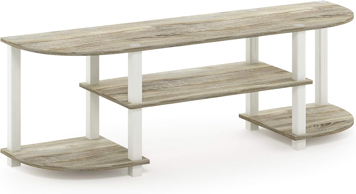 Best Turn N Tube Simple Brown Marble/Brown End Table