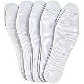 5 Pairs Insoles for Women, Zero Drop, Trim-to-Fit, Cotton Insoles, Washable & Reusable, Sweat Absorbing & Odor Control, US Women 7/Men 8.5/EU 41 – Minimalist & Breathable