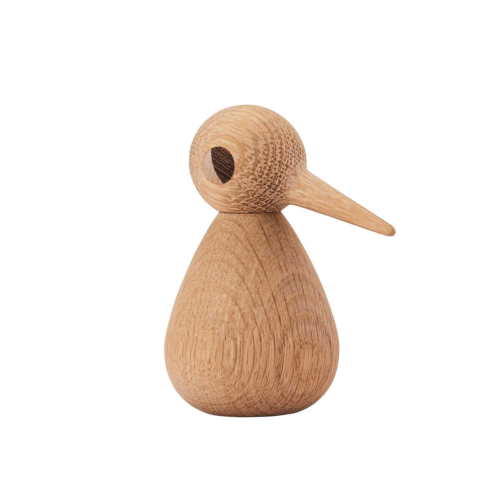 ArchitectMade Bird Wooden Figurine Small natural oak/H 7.5cm