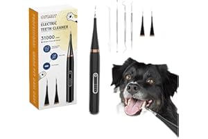 Opdent Plaque Remover for Teeth - Electric Dog Toothbrush Set,4 Cleaning Heads and 5 Modes for Effective Plaque Removal,Essential Dental Care Tool for Healthy Teeth