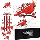 Luvsweets Cardinal Gifts for Women, Cardinal Wind Chimes for Outside, in Memorial Loved One Wind Chimes for Outdoor Garden Patio Yard Decor, Birthday Christmas for Mom Grandma