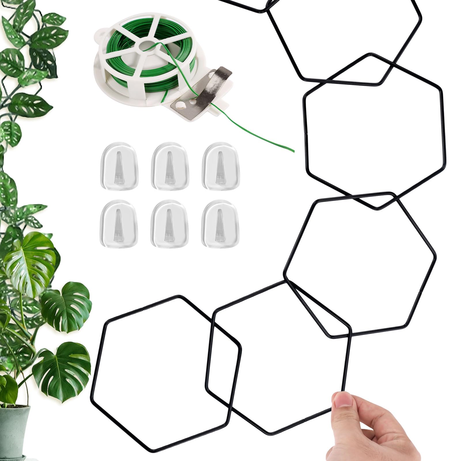 lasuroa Chain Trellis for Climbing Plants, 90in Chain Trellis for Plants Wall Plant Vine Support Houseplant Accessories Indoor Climbing Plant Support Outdoor for Garden Yard Plants In The Pots