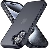 Yriklso for iPhone 16 Case, Shockproof for iPhone 16 Phone Case, Military Grade Drop Protection, Protective Hard Back Slim Cover, Black