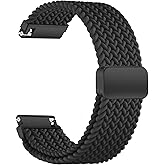 IDW25 Smart Watch Bands, 22mm Braided Elastic Bands Compatible with BOOOMIC IDW25/Motivaris IDW25/SENBONO IDW25/Mikego IDW25/KALINCO IDW25 Smartwatch, Elastic Soft Nylon Straps for Women Men