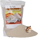 DR.DUDU 2.8lb Hamster Sand for Sand Bath, Hamster Cage Accessories(Beige) | Dust Free Desert Sand for Gerbil Chinchillas Syrian Mice Small Animals