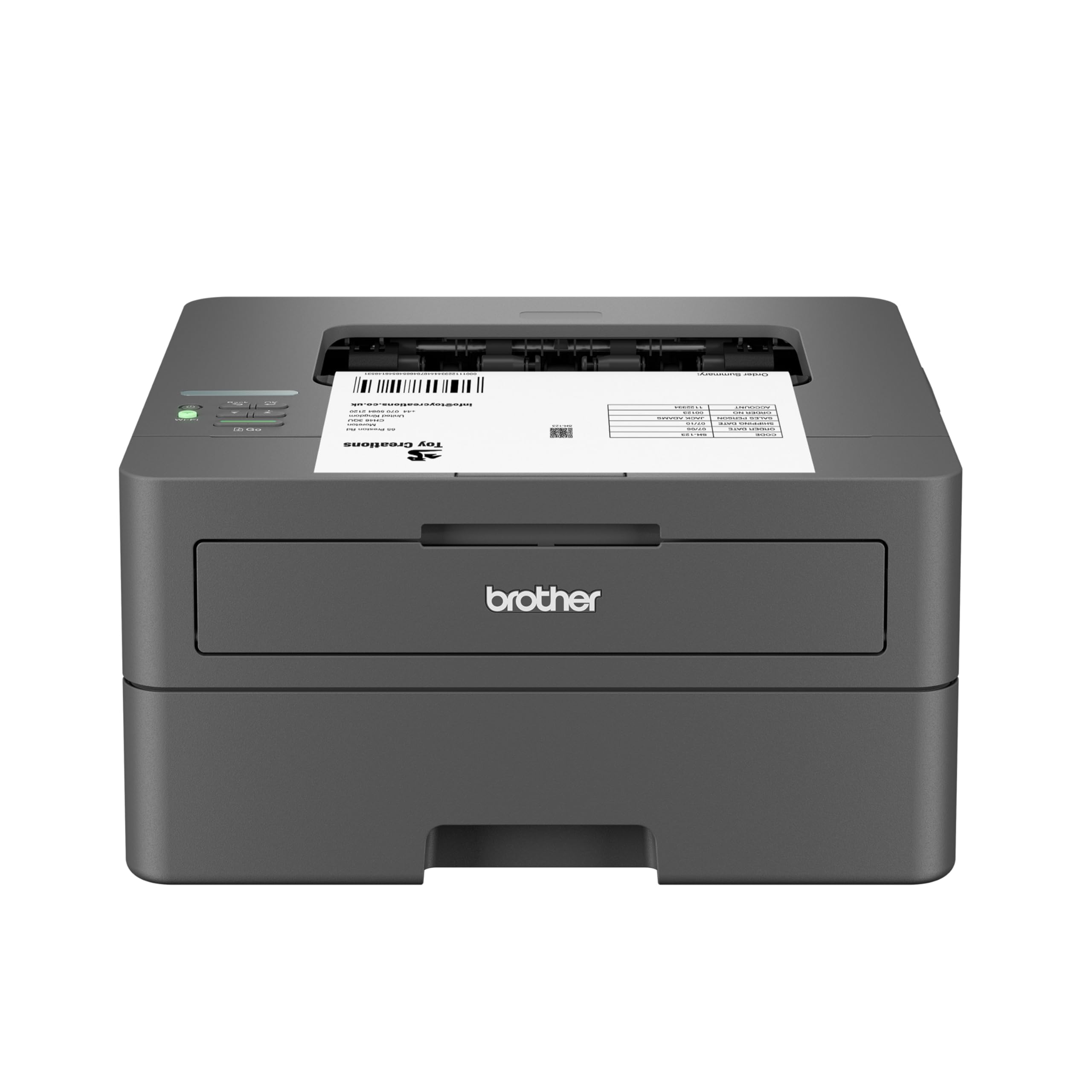 Photo 1 of Brother HL-L2405W Wireless Compact Monochrome Laser Printer with Mobile Printing, Black & White Output | Includes Refresh Subscription Trial(1), (Renewed Premium)