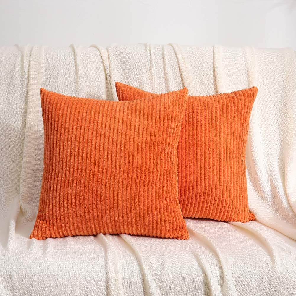 Fireworx Pillow Covers Super Soft Decorative Striped