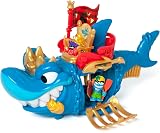 PIRATIX ADVENTURE WORLD King Shark Articulated Shark Cage Playset Blue view 4