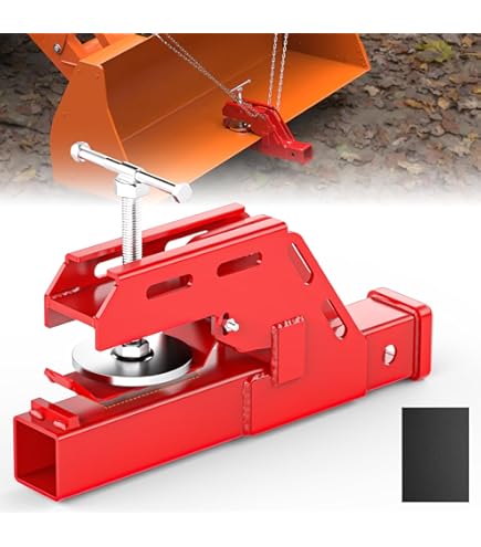 Forklift Ball Hitch Attachment Clamp On Trailer Hitch 2" Ball Mount Receiver Tractor Bucket Tractor Trailer Supplies
