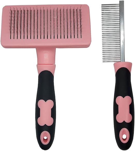 pink dog brush