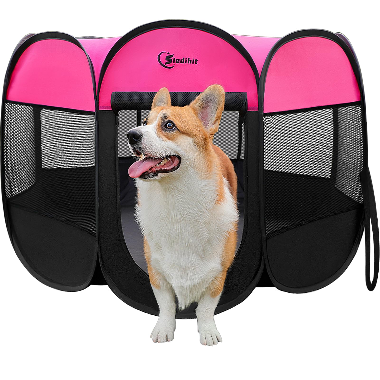 View of Dog Playpen, Puppy Pet Playpens Indoor for Small Dogs Tent Crates Cage ...