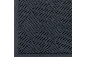 M+A MATTING WaterHog Diamond | Commercial-Grade Entrance Mat with Fabric Border – Indoor/Outdoor, Quick Drying, Stain Resistant Door Mat (Charcoal, 3' x 8.4')