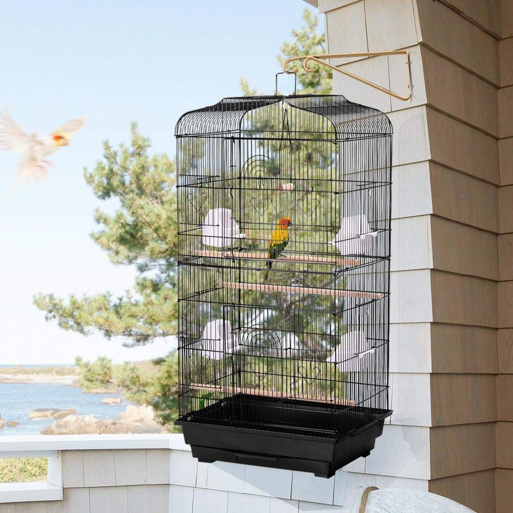 YAHEETECH 41inch Open Top Medium Parakeet Bird Cages for Parakeets