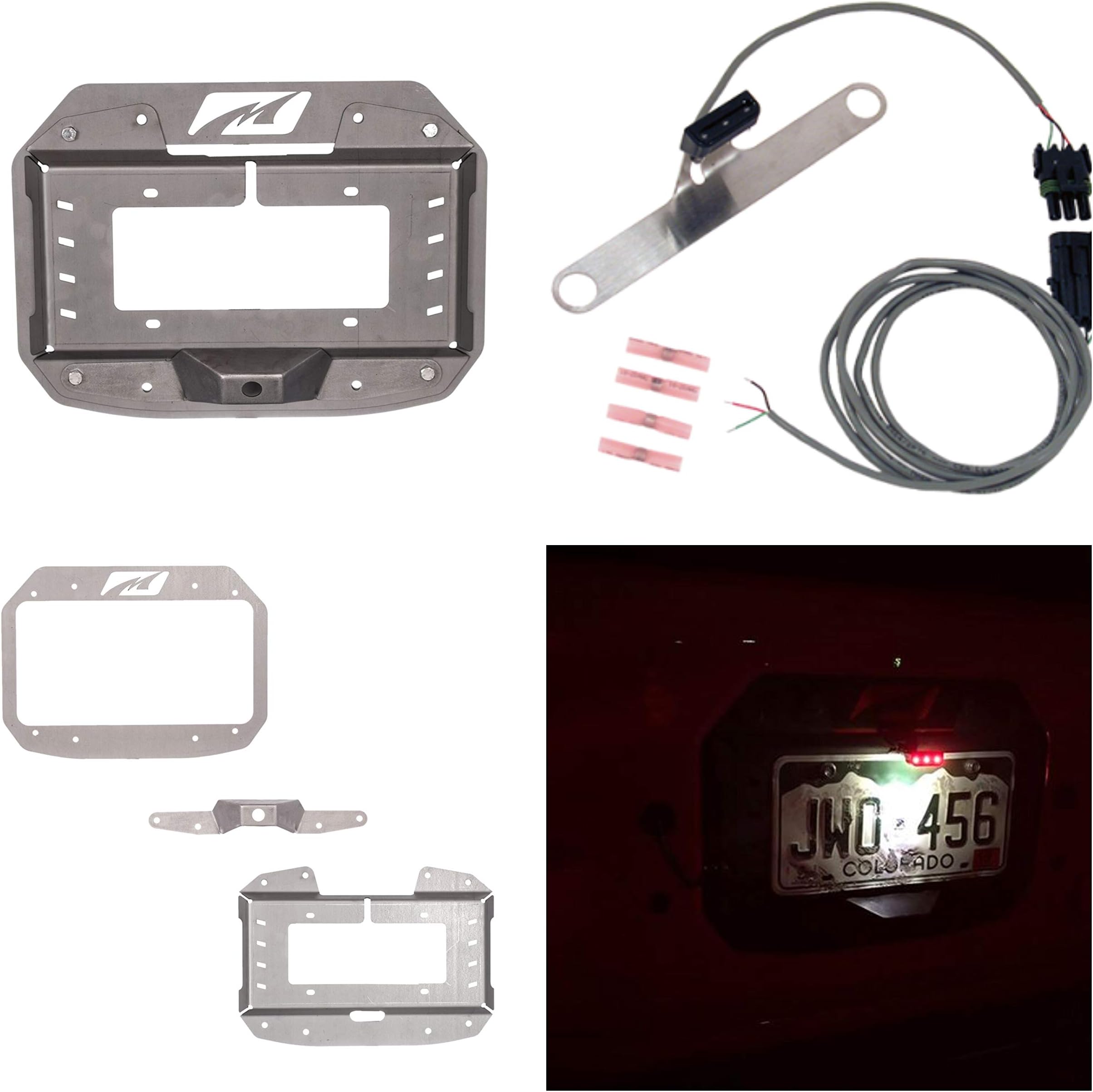 Spare TIRE Delete TAG Mount/TAG Light Combo That FITS Jeep JL/JLU