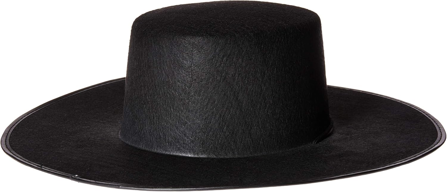 Forum Novelties Men's Costume Spanish Hat, Black, One Size: Clothing