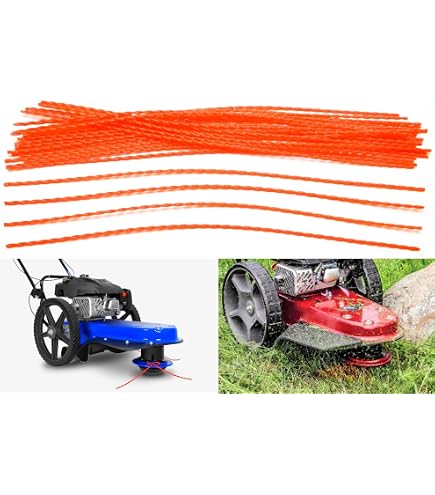 KitchenKipper Rasenmäher-Ersatzschnur 54 Cm, 30 Stück – Kompatibel Mit Fields Edge M200 & Earthquake 600050V
