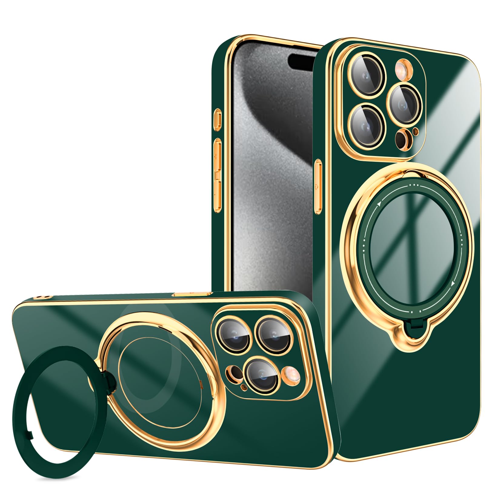 Tnarru Green for iPhone 15 Pro Max Case with