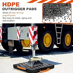12 X 12 X 1 inchs Non-Slip Rv Jack Pads, 4 Pack
