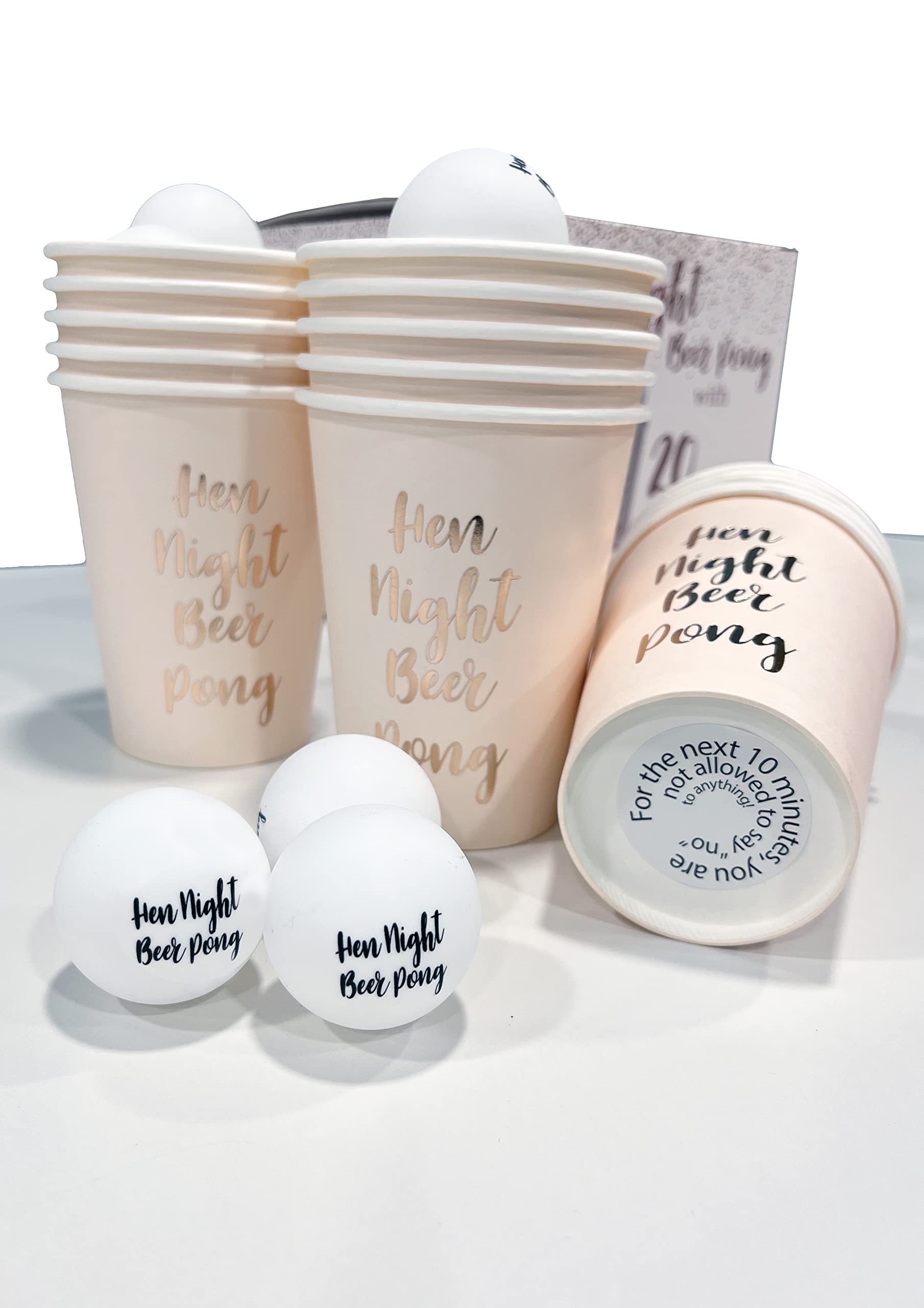 Alandra Hen Night HNRG Beer Pong Game with Dares, (PONG-HNRG)