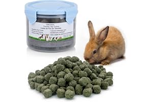 OHCOOL Timothy Hay Cubes 170g -100% Natural Timothy Hay Made for Rabbits Sulcata Tortoise Guinea Pig, 170 g
