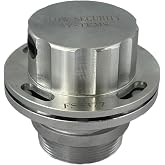 The Flow Security Systems Vented Locking Fuel Tank Cap | Secures Transfer &amp; Above Ground Commercial Fuel Tanks | Prevents Theft &amp; Fuel Vandalism | FSS 377M | Male 2" Std Thead