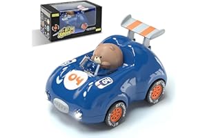 CDDZSW 1-3 Years Old Kids Activated Light-up Car for Toddler -3-6 Years Old Inertia Drive Pull Back Car - Boys Girls Baby Birthday Xmas Party Toys Car (Dark Blue)