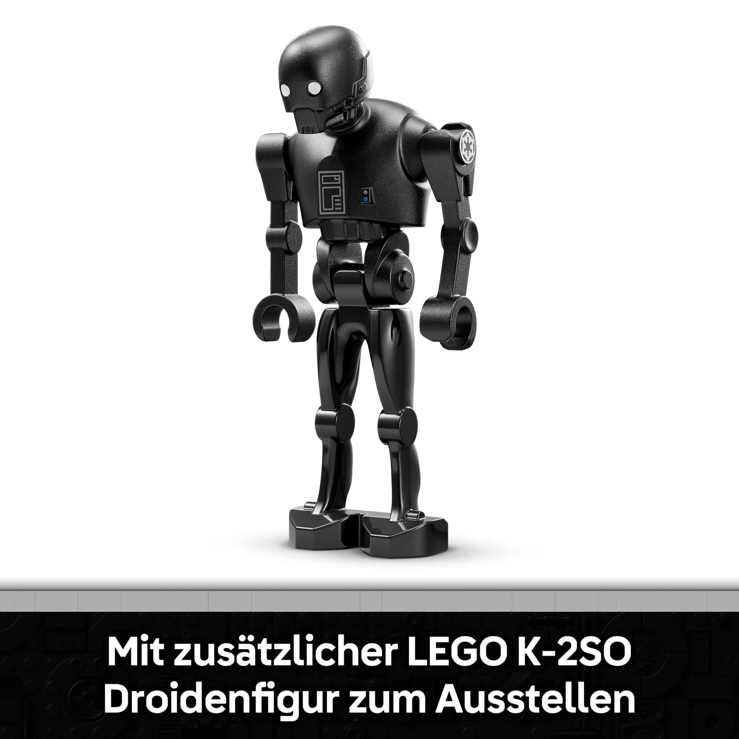 LEGO Star Wars 75434 Sicherheitsdroide K-2SO Spielzeug - Figur zum Bauen & Ausstellen, Sammler-Modell mit Infotafel – Geschenk für Jungen, Mädchen ab 10 Jahre und Erwachsene Andor-Fans 5