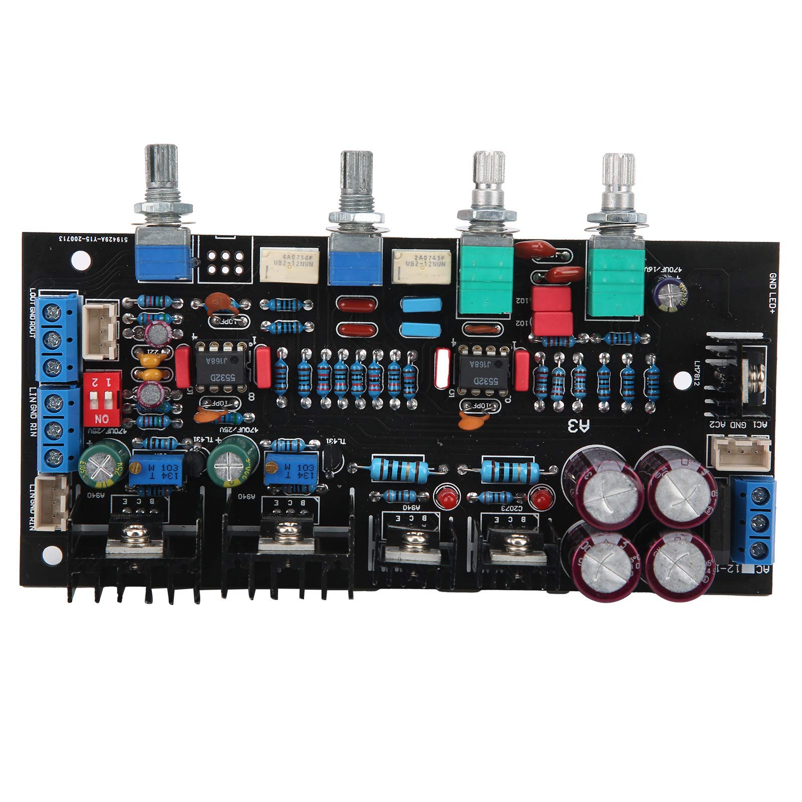 Photo 1 of Class A HiFi Preamp Tone Control Board A3 Tone Board 4 Knobs Tone Board Digital Sound Remover Module Components