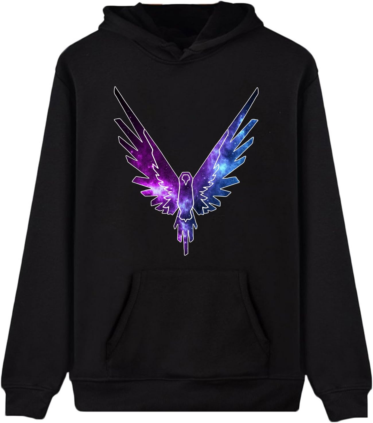 LoganPaulFun Womens Maverick Logo hoodie Logan Paul and Jake Paul Sweatshirt Parrot Logo Pullover Black