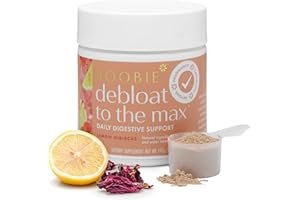 BOOBIE BRANDS Boobie Debloat to the Max | Rapid Debloating for Women & Men | L-Glutamine and Marshmallow Root for Gut Health | Lemon Hibiscus Flavor, 40 Servings