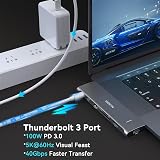 MOKiN USB C Adapter 7 in 2 MacBook USB Multiport 4K HDMI USB 3.0 SD TF PD 100W view 3
